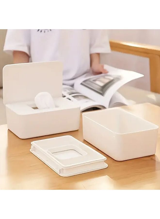 Black Wipes Dispenser Dustproof Flushable Tissue Holder for Kitchen Bathroom Office Desk - Image 5